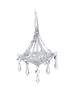 Gisela Graham Glass Chandelier Decoration Large